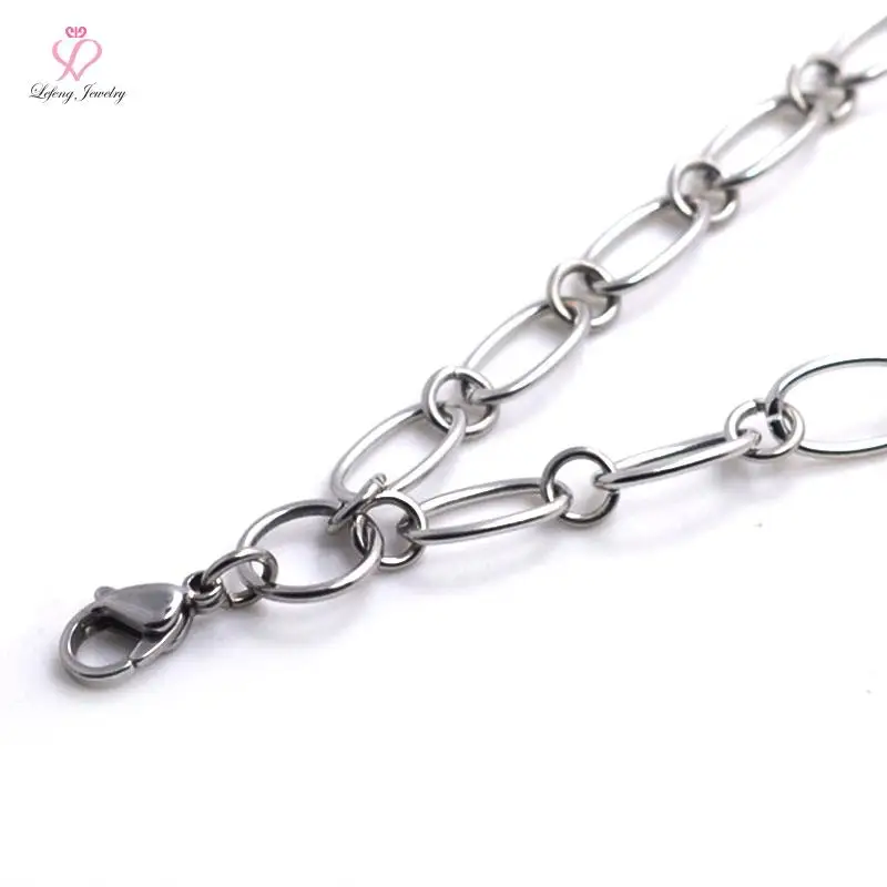 Buy New 2016 32'' 7mm Silver Stainless steel big chunky rolo O chain necklace