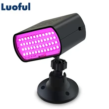 48LEDs RGB Laser Projector Strobe DJ Disco Light Moving Head Party Lights Lumiere Sound Activated Stage Lighting Effect For Xmas