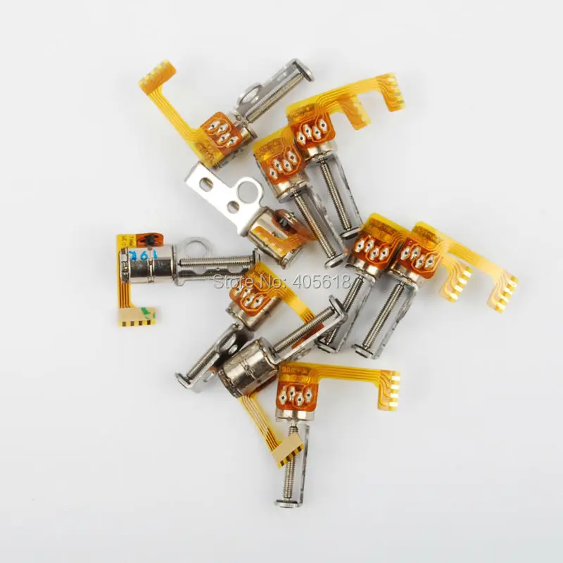 10 шт. 4 провода 2 Фаза Миниатюрный шаговый двигатель D6mm x H5mm