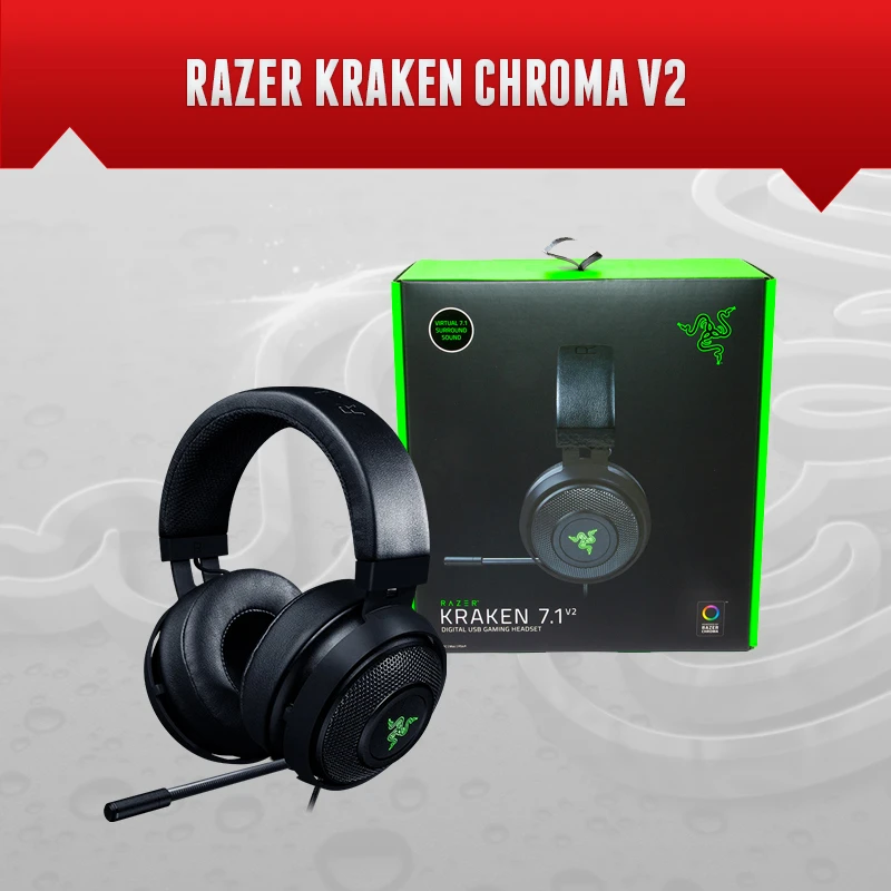 Fone Razer Kraken 7 1 V2 Chroma Headset Novo Box Lacrado Synapse Original Pac Shipping Produto Em Estoque No Brasil Aliexpress