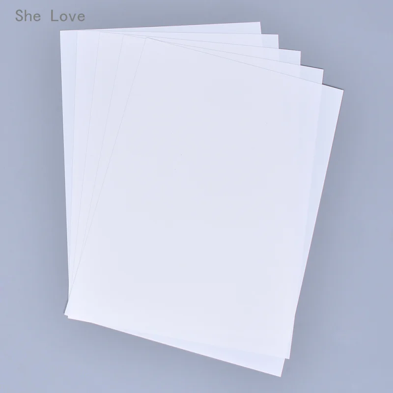 She Love 5 листов принтер струйный термоусадочная пленка A4 пластиковый лист DIY креативное украшение для печати украшения