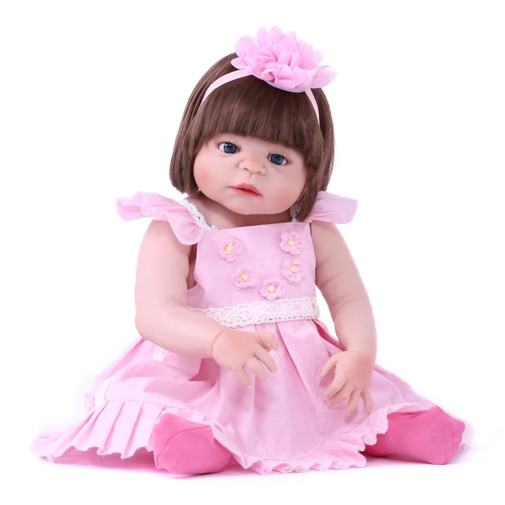 

NPK DOLL 55 CM Full Vinyl Reborn Baby Doll Toys For Kids Reborn Full Silicone Newborn Doll boneca reborn silicone Doll Toys