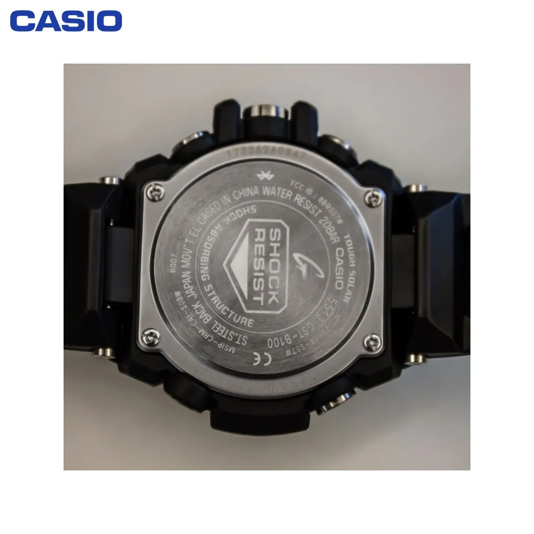 Наручные часы Casio GST B100 1A мужские кварцевые на пластиковом ремешке|Спортивные