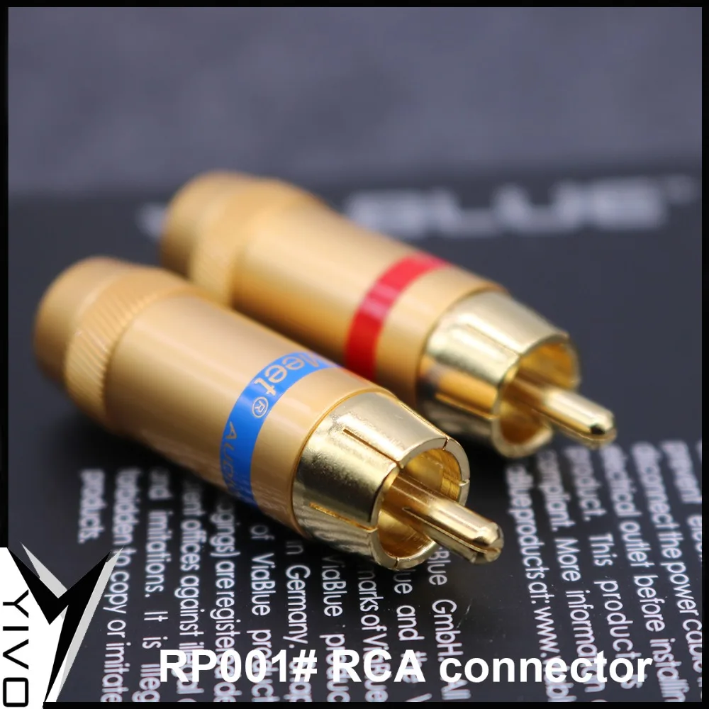 4 шт. YIVO OEM ODM RP001 # Оптовая Продажа HIFI DIY латунь чистая медь покрытие золото аудио