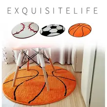 Household Super Soft Comfy Floor Mat Round Anti-slip Rug Home As Picture Microfiber, Polyester