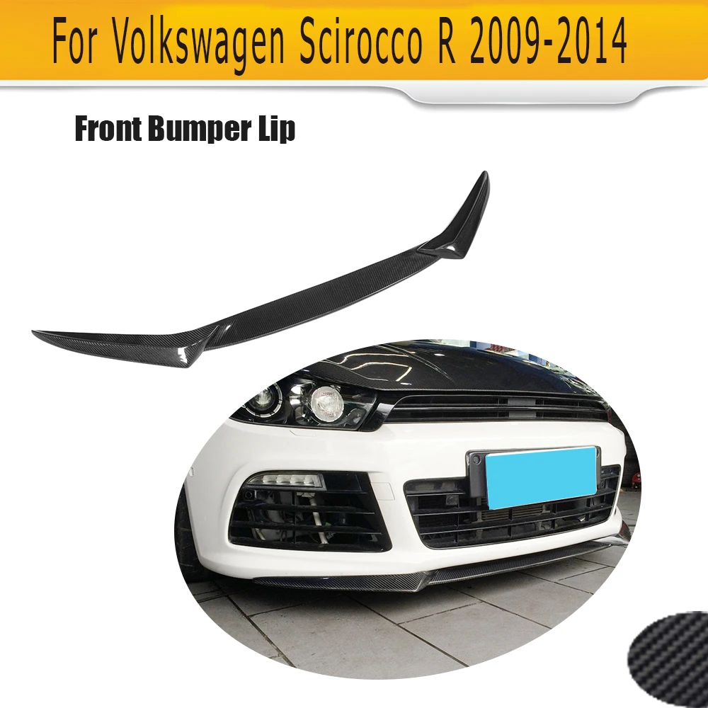 Карбоновый автомобильный передний бампер спойлер для Volkswagen VW Scirocco R 2009- нестандартный
