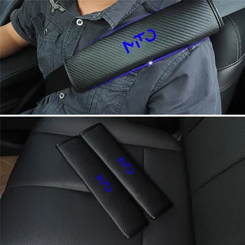 

For Alfa Romeo- MITO PU Reflective Car Seat belt shoulder Pads Safe Seat Belt Cover Car Styling Auto Parts 2PCS