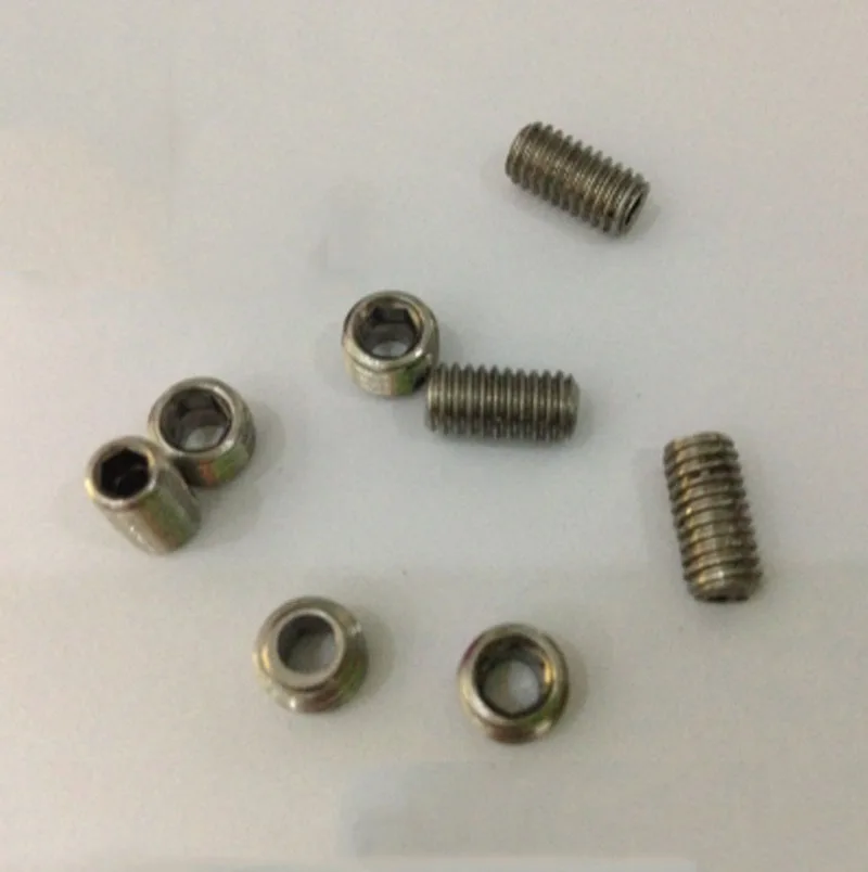 

5pcs M6 M8 stainless steel hollow screws headless grubs bolts hexagon inside socket bolt through hole bolt 8mm-20mm length