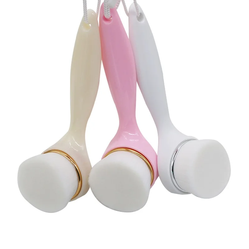 

superfine Fibre Soft Facial Brush Deep Pore Cleansing Brush Nylon Face Washing Brush with Long Handle