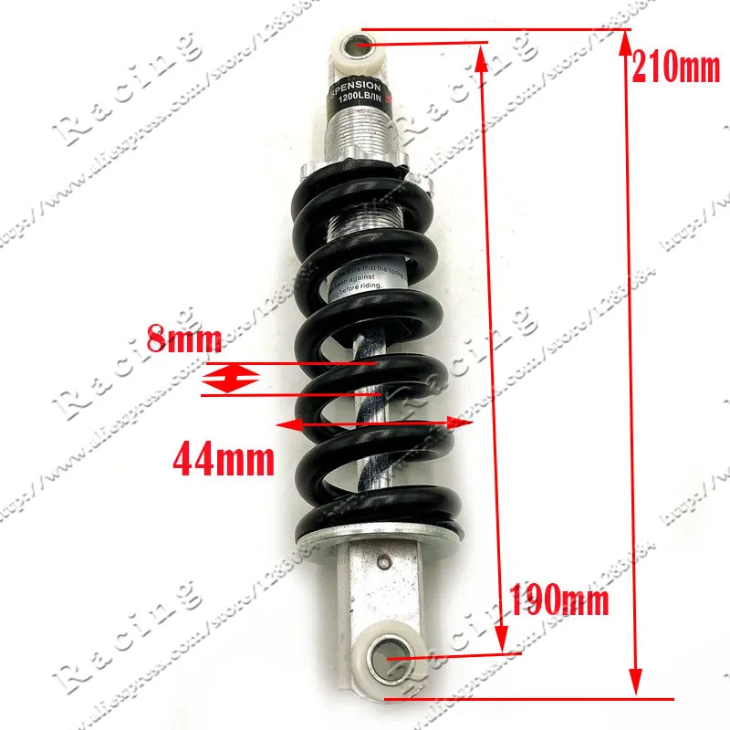 125 мм 150 мм 180 мм 1200LB задний амортизатор для электрического скутера велосипеда 47cc 49CC мини мото байк квадроцикл карманный велосипед