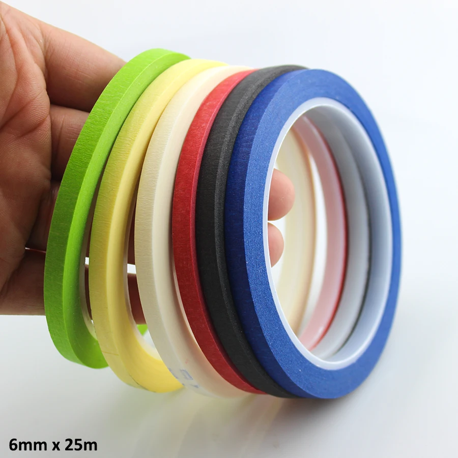 6 Rolls 6mm x 25m Draping Tape Pattern Making Supplies Masking Tape