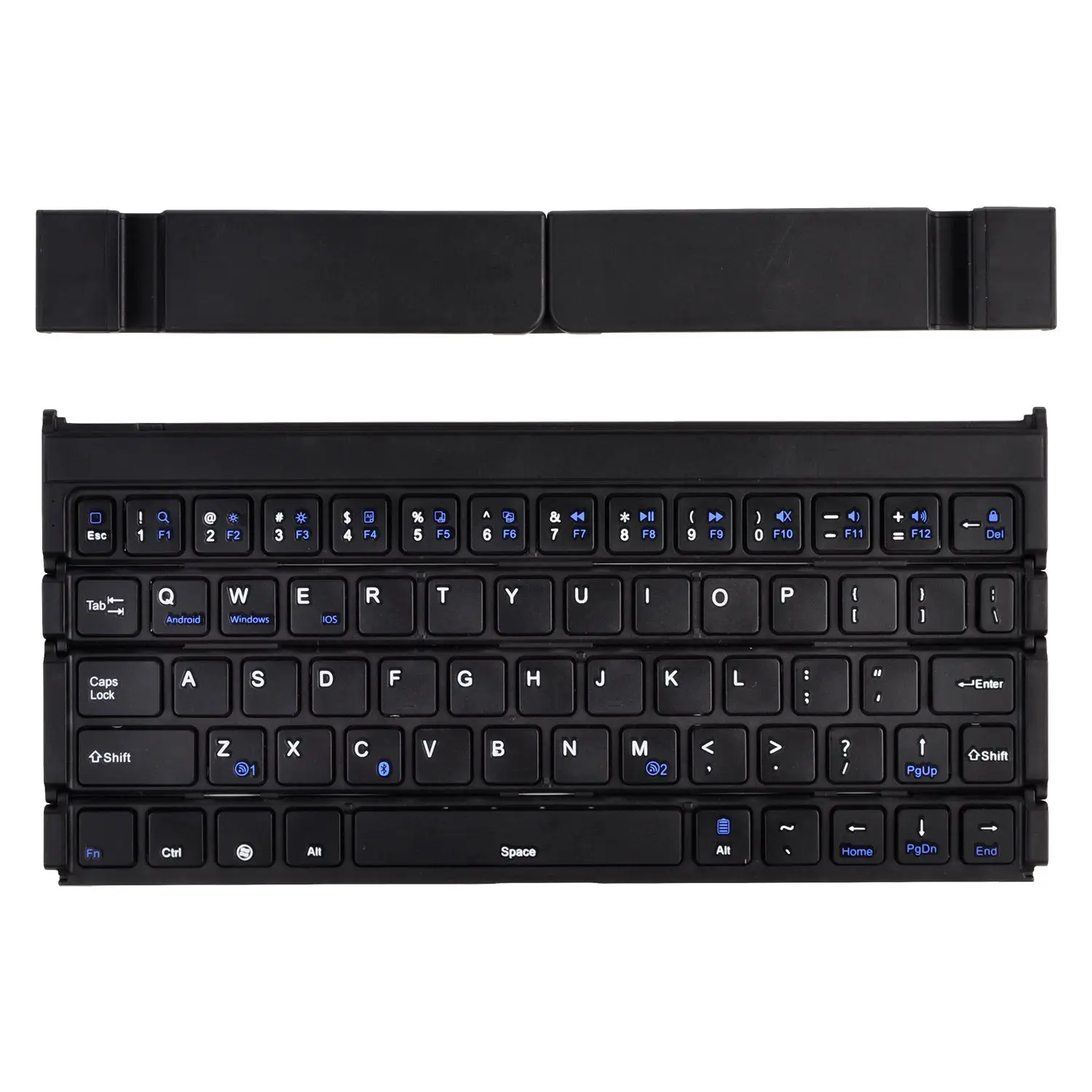 

Folding Keyboard,Portable Ultra-thin Wireless BT Keyboard Aluminum Alloy with Kickstand Universal for iPhone 7 / iPhone 7 Plus