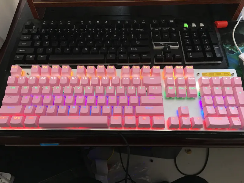 104 клавиши OEM профиль Cherry MX переключатели механическая клавиатура АБС пластик
