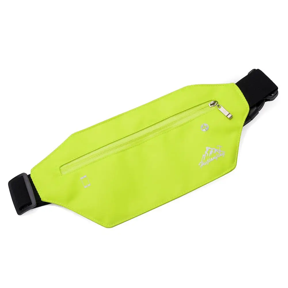 Тонкие Легкие беговые поясные сумки, карманные поясные сумки для спорта на открытом воздухе, женские и мужские дизайнерские поясные сумки, модные поясные сумки - Цвет: Цвет: желтый