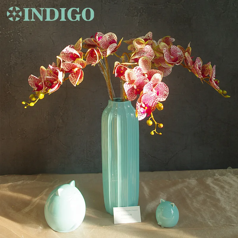 Купить индиго-фаленопсис орхидея шелк настоящий сенсорный искусственный ...