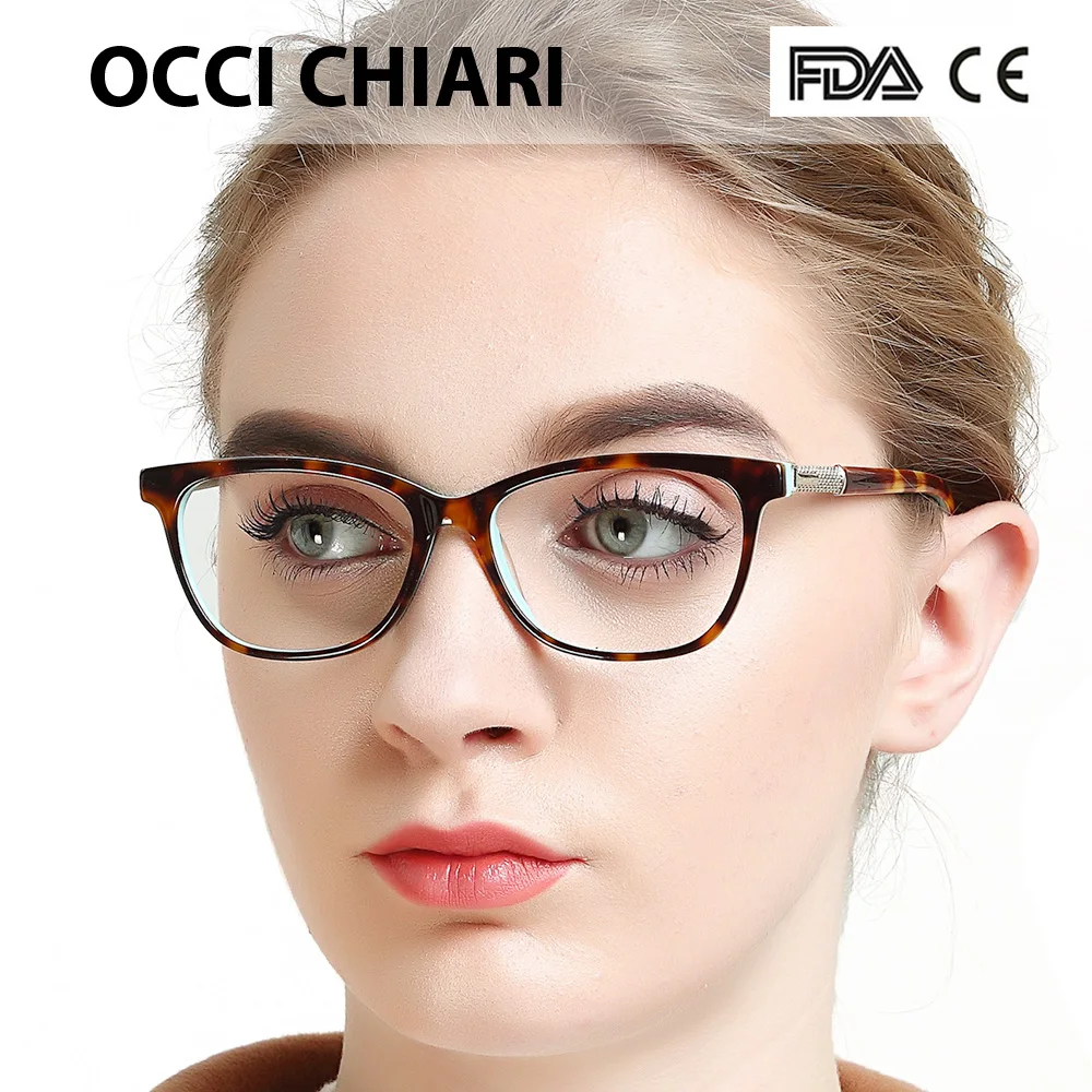 

OCCI CHIARI 2018 Full Rim Men Black Acetate Myopia Clear Lens Eye Glasses Frames Optical Eyeglasses Eyewear Spectacles W-CAPUT