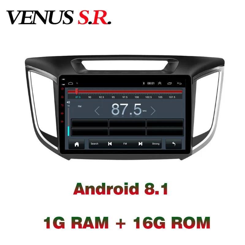 Flash Deal VenusSR Android 8.1 2.5D car dvd for Hyundai Creta IX25 Radio 2014-2017 2018 multimedia headunit GPS Radio stereo gps navigation 5