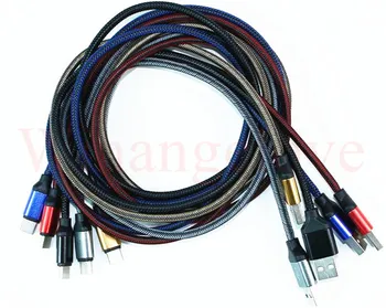 

1m metal usb c Type C Fabric braided usb cable Accessory Bundles For OnePlus 2 for ZUK Z1 for samsung s8 s9