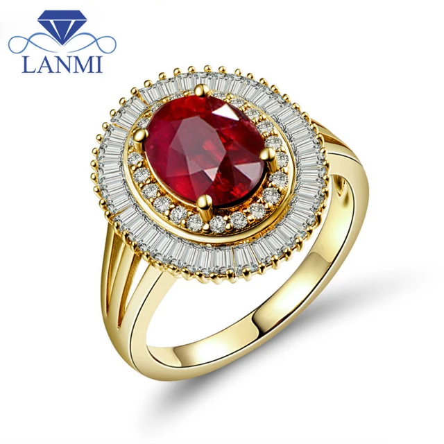 Natural Ruby Gemstone Ring With Silver For Women Promotion Welfare - Rings  - AliExpress