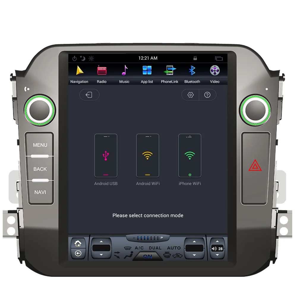 Best ZWNVA Tesla Style IPS Plus Screen Android 7.1 Car No DVD Player GPS Navigation For Kia Sportage R 2010 2011 2012 2013 2014 2015 3