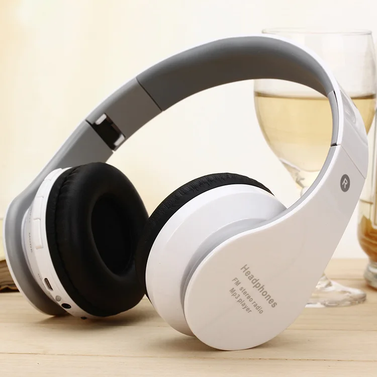 HF MP3 Earphone Wireless Bluetooth Stereo Foldable Headphone with