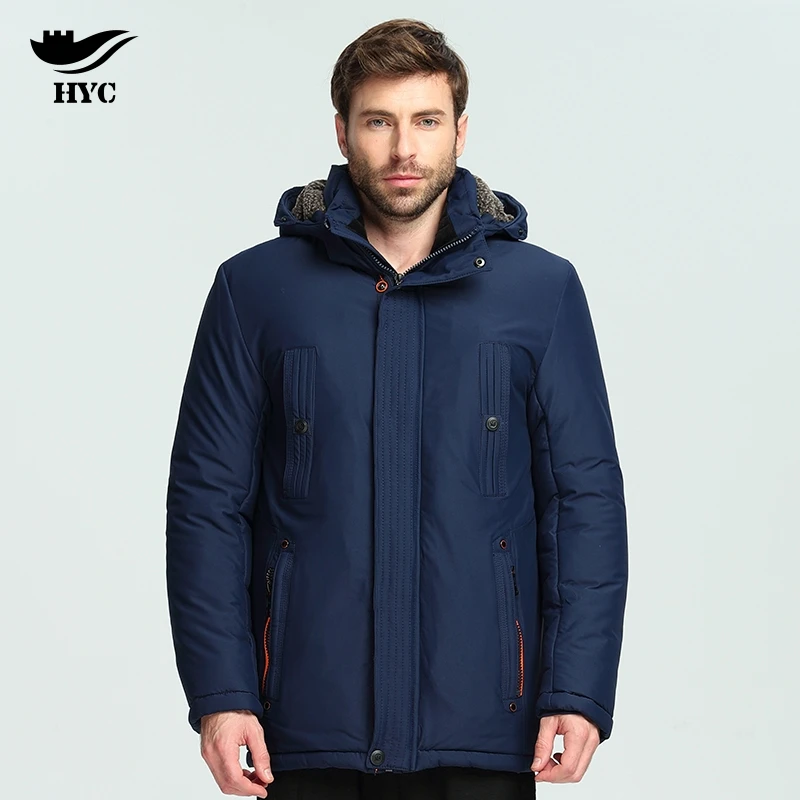 HAI YU CHENG Winter Jackets Mens Wadded Parkas Warm Jacket