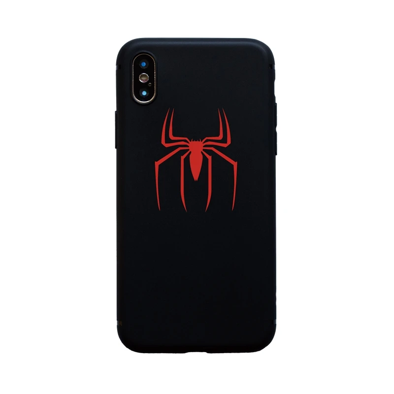 Мягкий силиконовый чехол для iphone 11 pro Max 6 6 S 7 8 Plus X XS Max XR 5 5S SE, чехол - Цвет: Soft Spideman Sign