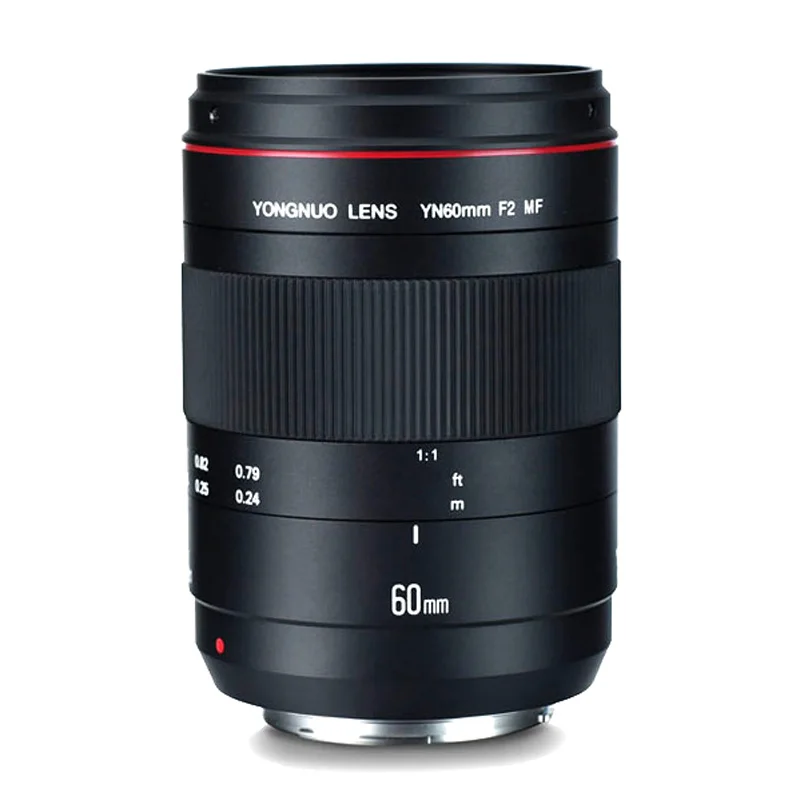 Макро объектив YONGNUO YN60mm F2 MF 60 мм 0 234 м с ручной фокусировкой Большая диафрагма