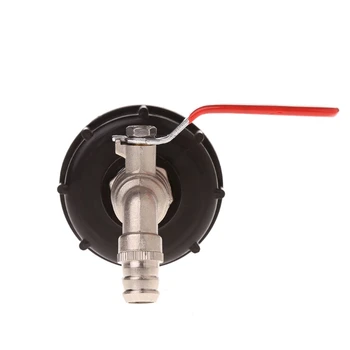 

IBC Tote Tank Food Grade Drain Adapter 2.36" Coarse Thread To 3/4" Brass Hose Faucet Valve