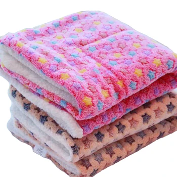 

Venxuis Four Sizes Soft Pet Cat Dog Blanket Warm Mats Cushion Coral Fleece Pet Blanket House Teddy Sleeping Bed Sofa