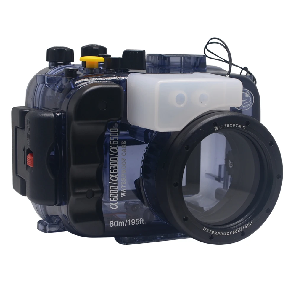 Mcoplus 40m 130ft Diving Camera Waterproof Housing Bag Case For Sony Mcoplus 40m 130ft Diving Camera Waterproof Housing Bag Case For Sony A6000 A6300 A6500 With 16 50mm Lens In Video Bags From Consumer