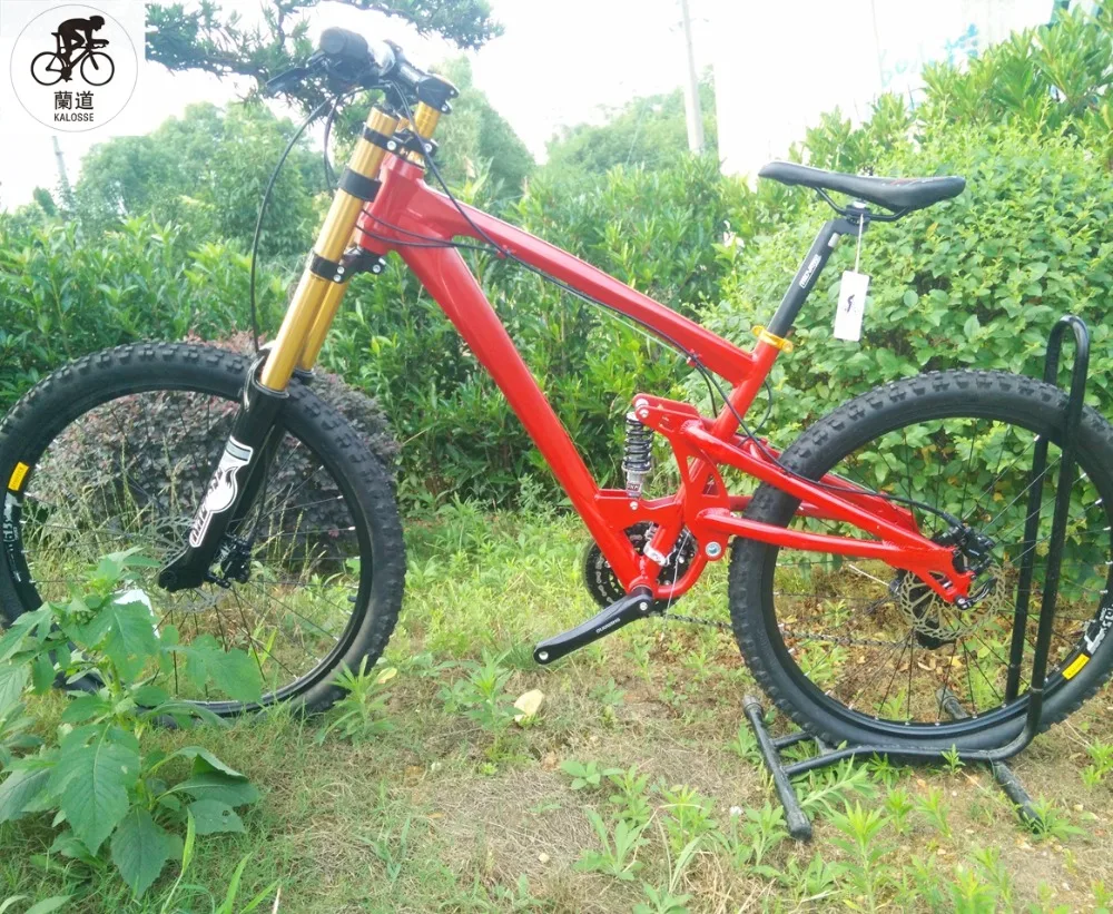 Flash Deal Kalosse Full suspension frame 24/27/30 speed DIY colors 20*110mm tyre dirt bike, Downhill DH 26*2.35inch bikes , 1 Flash Deal Kalosse Full suspension frame 24/27/30 speed DIY colors 20*110mm tyre dirt bike, Downhill DH 26*2.35inch bikes , 1