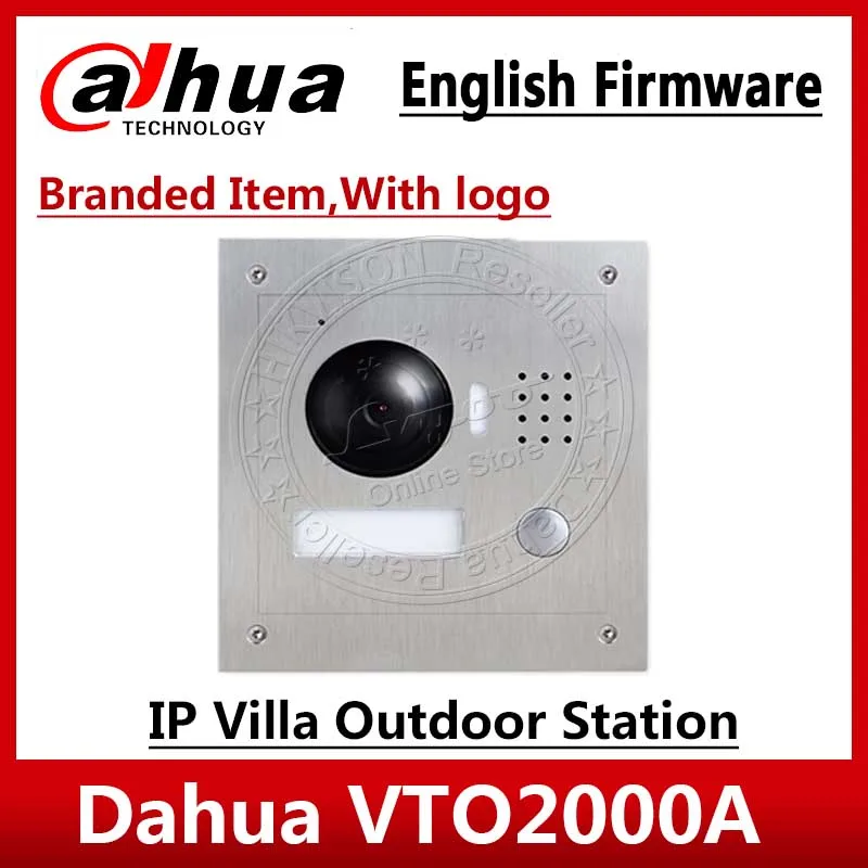 DAHUA 1.3MP видео телефон двери VTO2000A POE P2P металлическая вилла Открытый станция с логотипом удаленного домофон мобильное приложение ночного видения