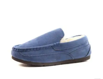 QGXSSHI/детская обувь; зимняя бархатная обувь для мальчиков и девочек; Mianxie; обувь для отдыха с низким голенищем; теплая удобная обувь на плоской подошве - Цвет: Синий