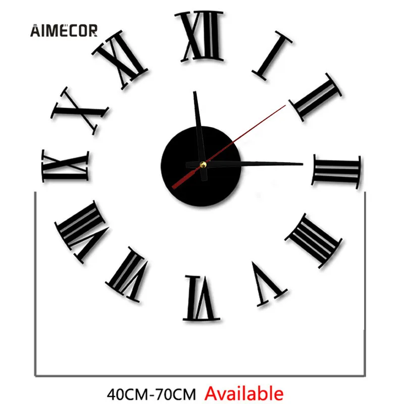 Aimecor роскошные римские модные настенные Креативные украшения большие цифровые DIY