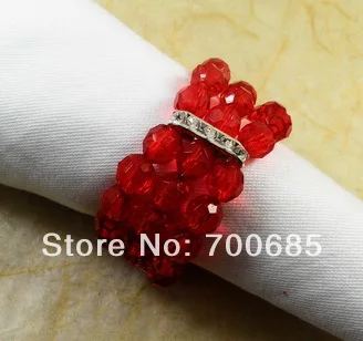 

beaded wedding napkin ring, napkin holder