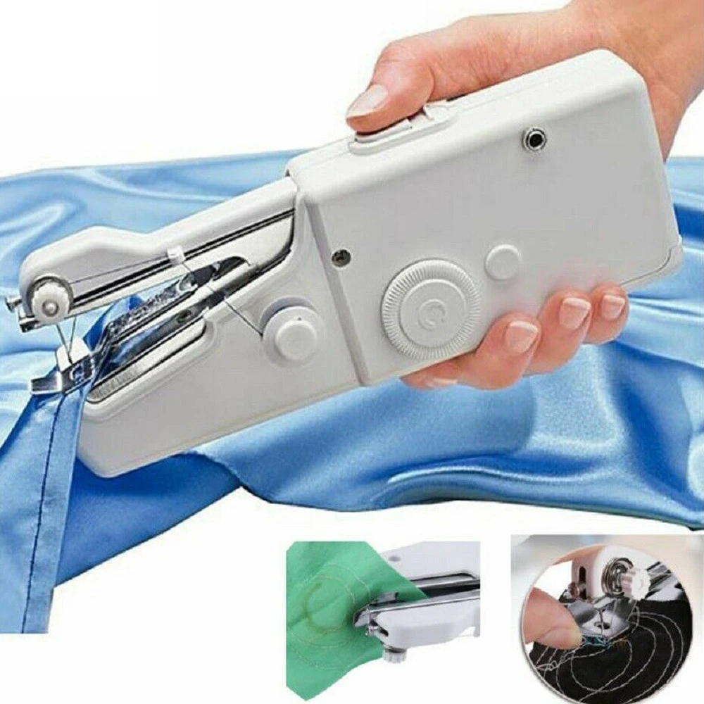 

Single Portable Stitch Sew Hand Held Sewing Machine Quick Handy Cordless Repair