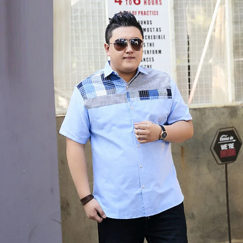 

BIMENG Brand Clothing Plus Size 3XL 4XL 5XL 6XL 7XL 8XL Can 150kg Men Fashion Casimas Shirt Men 72