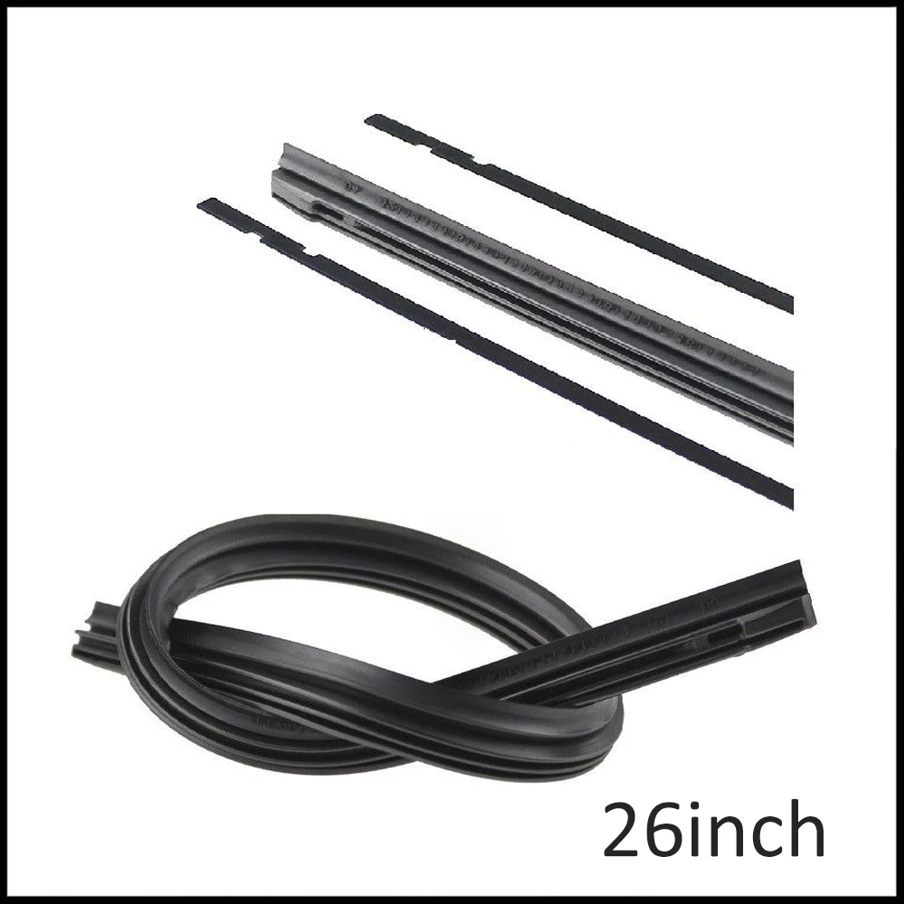 Buy 2pcs Boneless Rubber Automotive Wiper Blade Strip