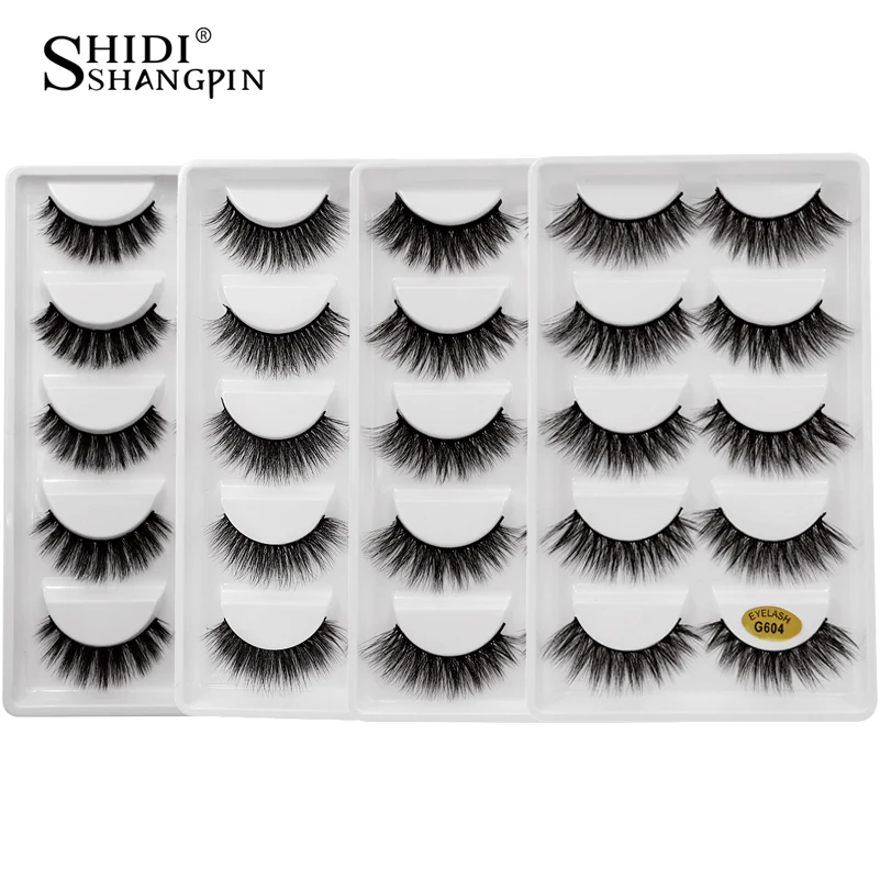 LANJINGLIN 5 pairs strip lashes 3d mink false eyelashes hand made makeup natural long fake lashes volume mink eyelashes G6 LANJINGLIN 5 pairs strip lashes 3d mink false eyelashes hand made makeup natural long fake lashes volume mink eyelashes G6
