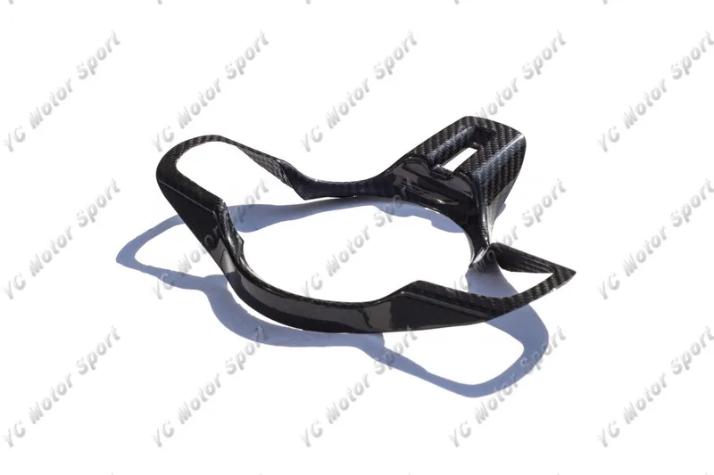 2008-2012 Mitsubishi Lancer Evolution X Coltspeed Style Steering Wheel Cover DCF Twill Weave & Glossy Finish (4)