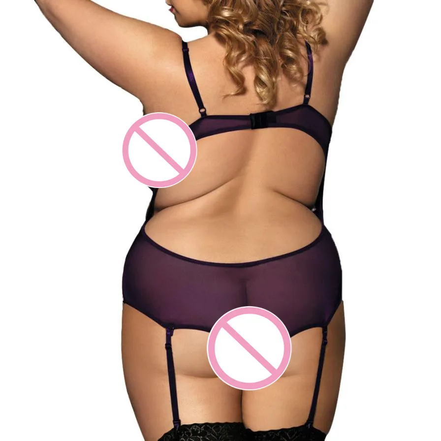 Plus Size Women Lingerie Babydoll Lace Umderwear Temptation Jumpsuit Nightwear summer tops for women 2018