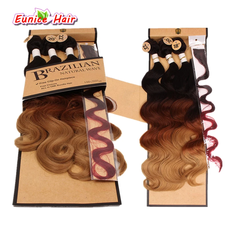 Rainbow Body Wave Synthetic Braiding Body Wave Two Tone Three Tone