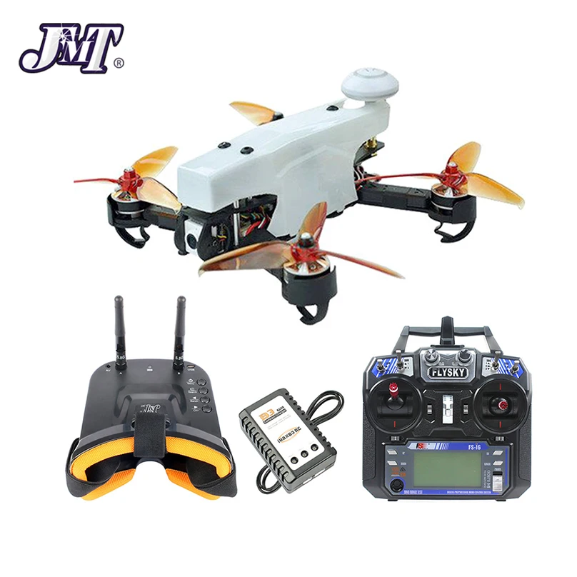 Квадрокоптер JMT 210 FPV Racing Drone RTF с летним небом очками TX RX 100 км/ч высокая скорость 5 8G