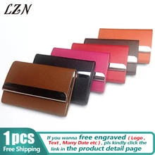 LZN Новая мода PU нержавеющей кошелек Бизнес имя держатель кредитной карты портативный полезный Чехол Коробка для офиса мужчин и женщин