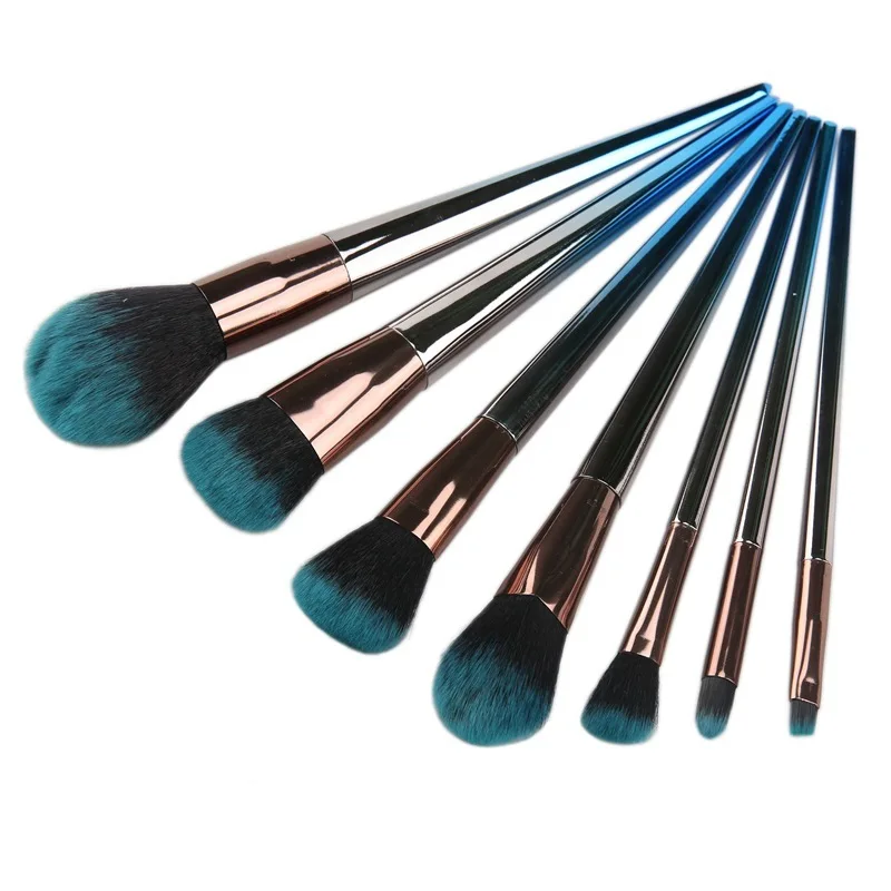 

New Arrive Magic wand 7 pcs Synthetic Kabuki Makeup Brush Set Cosmetics Foundation blending blush makeup tool