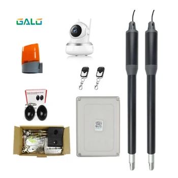 

An aluminum design For home use Dual Swing Gate Opener Kits with wifi camera Optional Remote monitoring