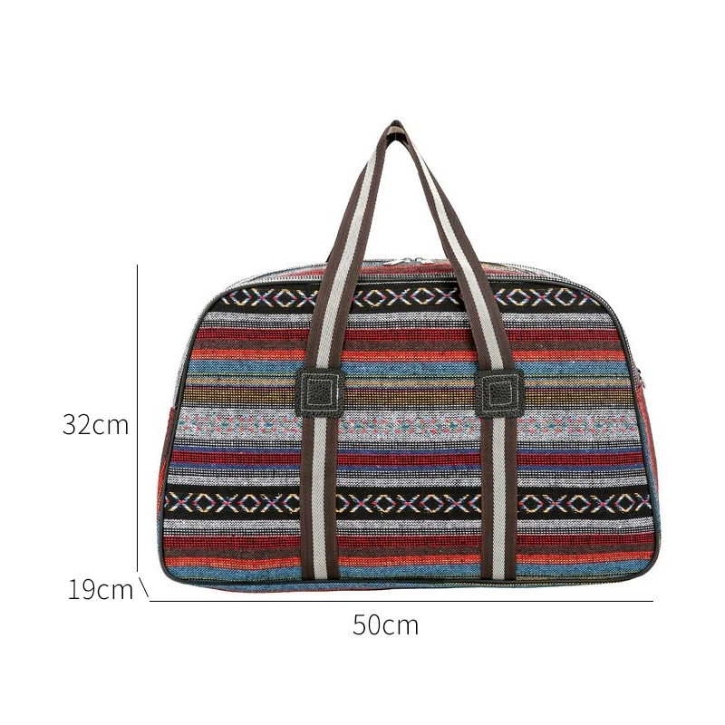 Wobag модная Женская дорожная сумка для хранения складная цветная полоса короткая