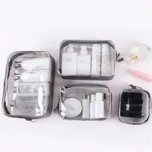 Fashion Transparent PVC Cosmetic Bag Travel Organizer Convenient Cosmetic Storage Bags Simple Packaging Cube Makeup Bag u pick fashion fresh transparent water repellent cosmetic bags