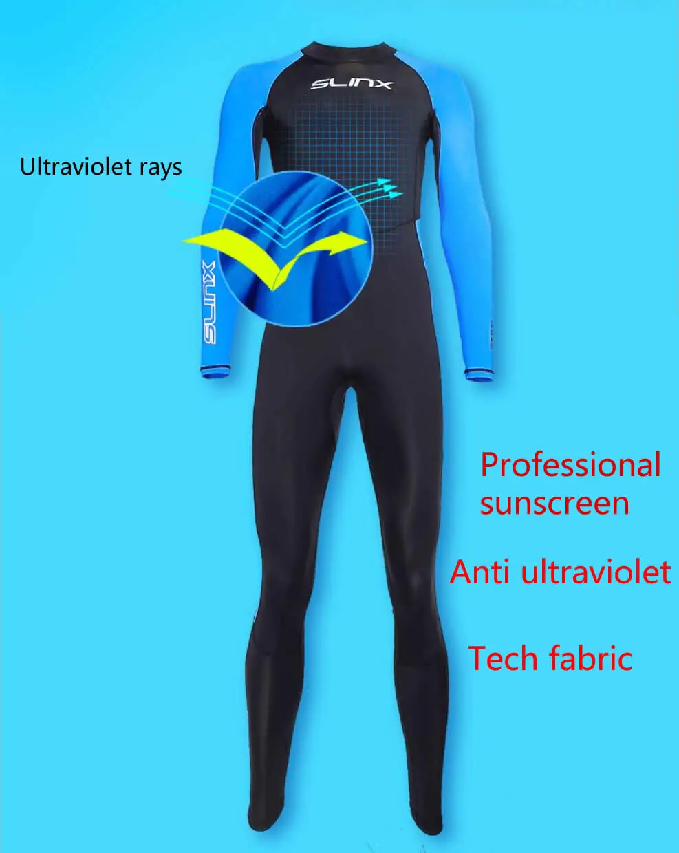 SLINX лайкра солнцезащитный крем дайвинг гидрокостюм мужские Длинные рукава цельный Серфинг Плавание наружное комбинезон Гидромайки